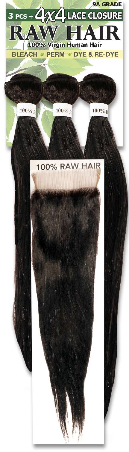 HH RAW HAIR 4PCS STR 16-20-#NAT