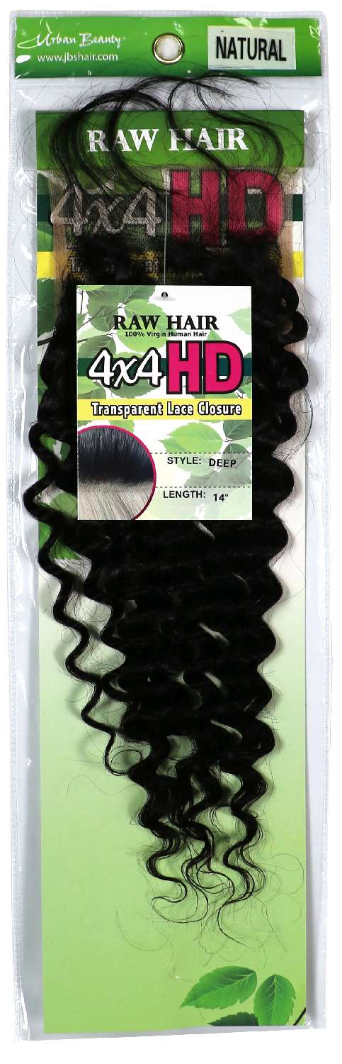 HH RAW HD CLOSURE DEEP/W 14-#NAT