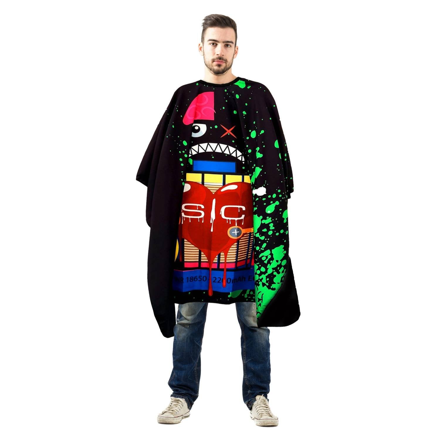 STYLECRAFT RADIOACTIVE BARBER CAPE [BLK]