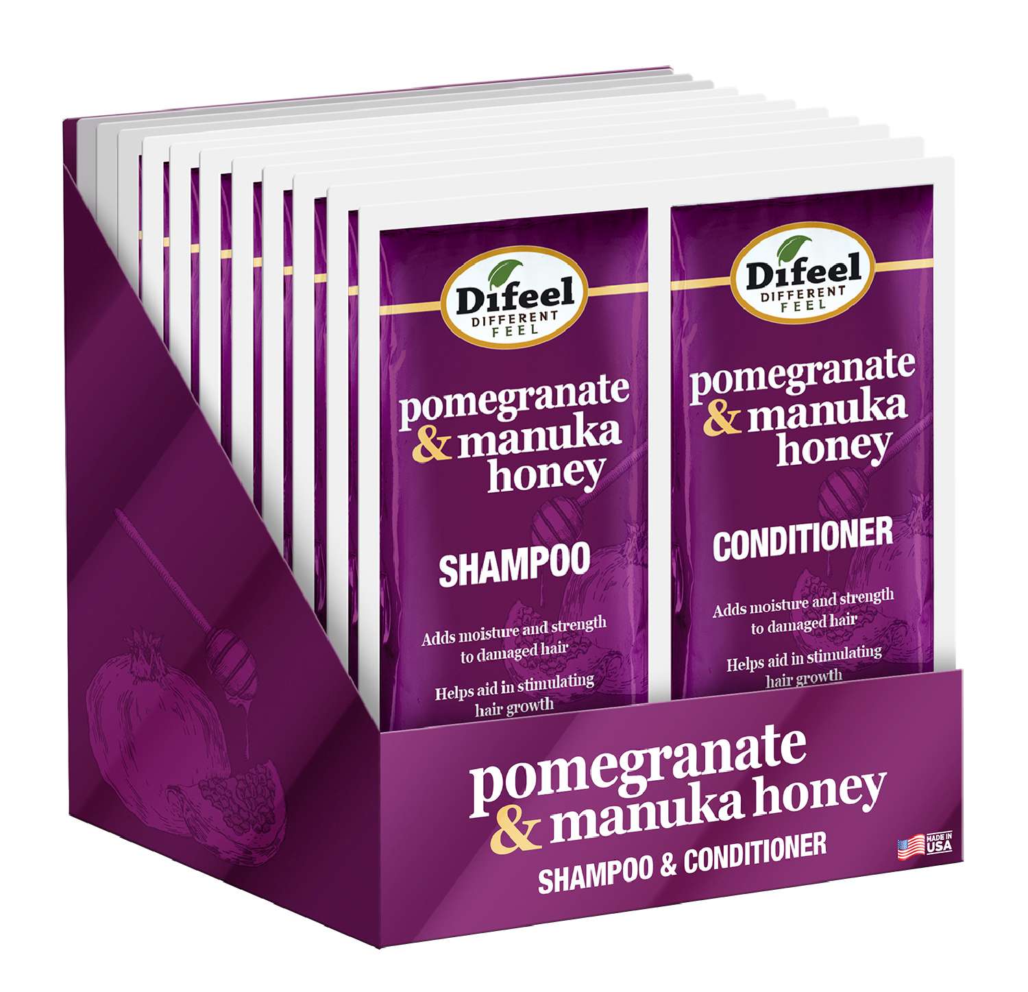 S/F SHAM/COND 12PK POMEGRANATE/MANU