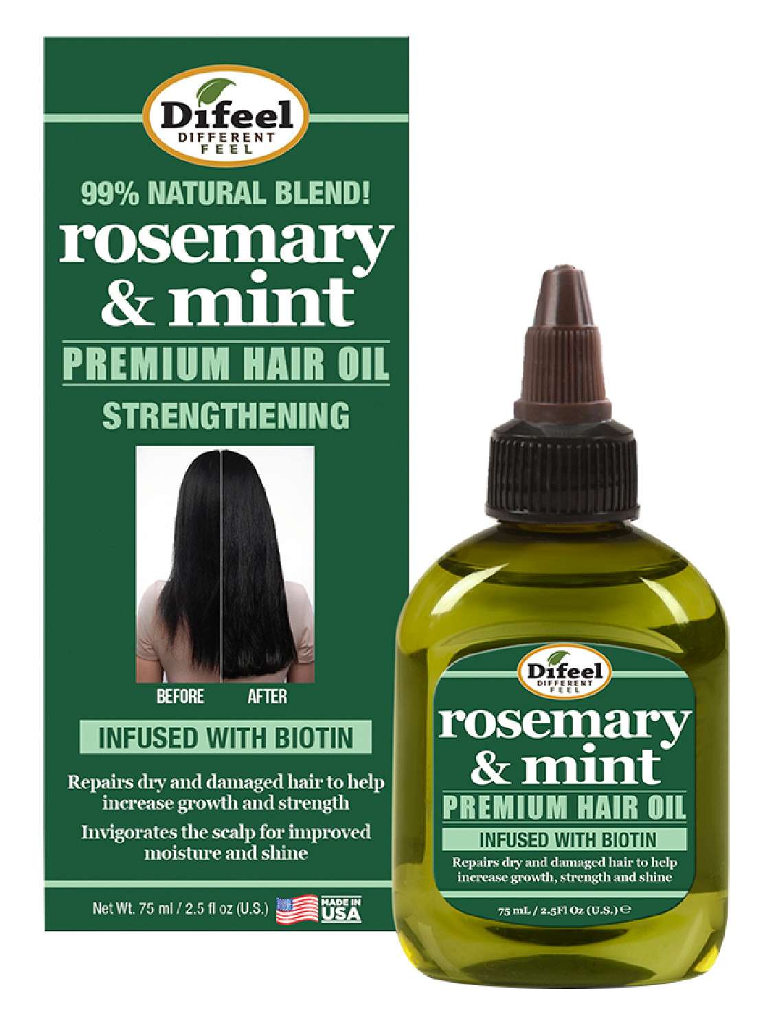 S/F 99 NAT ROSEMARY MINT HAIR OIL