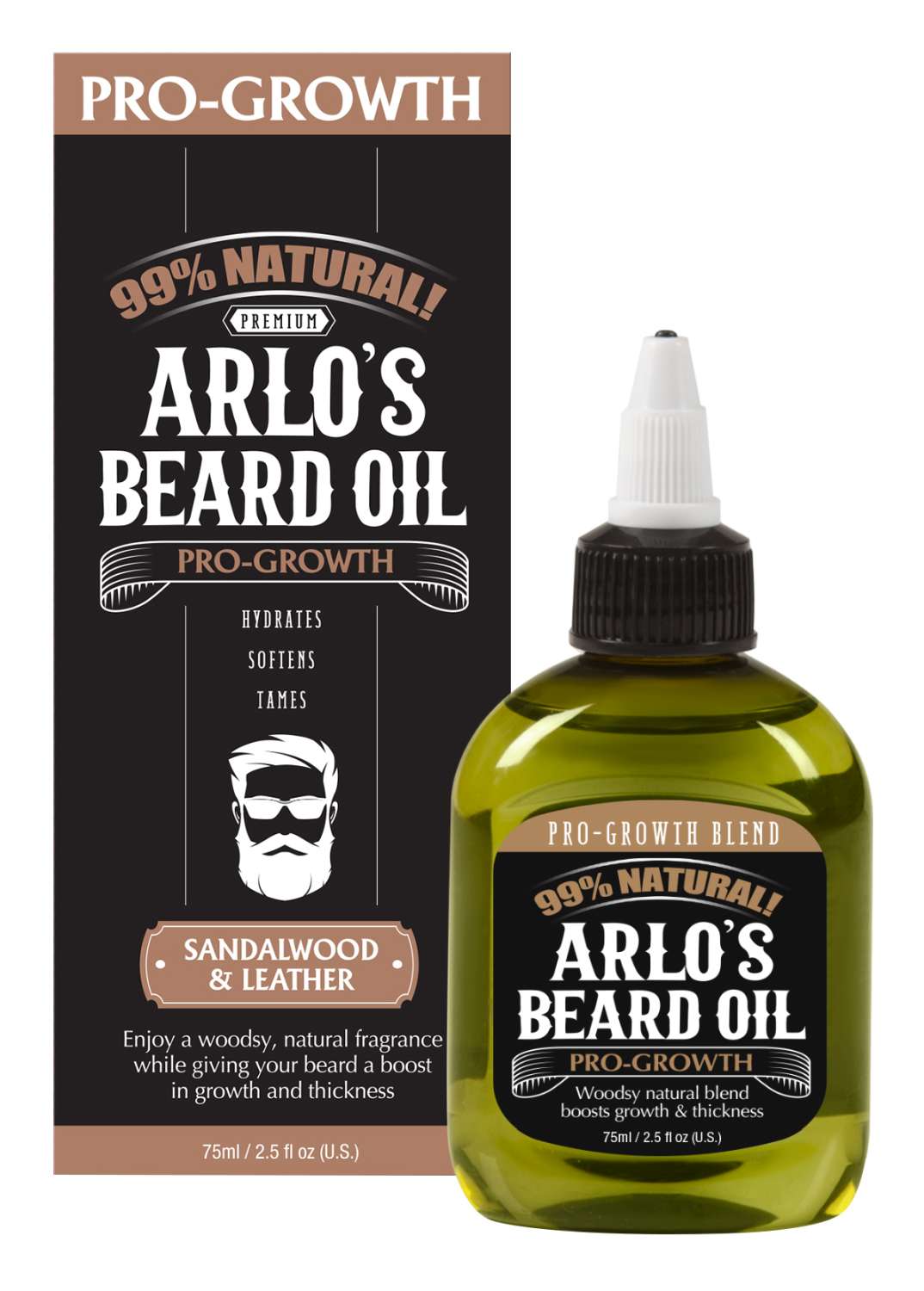 S/F ARLOS BEARD OIL SANDALWOOD/LEATHER