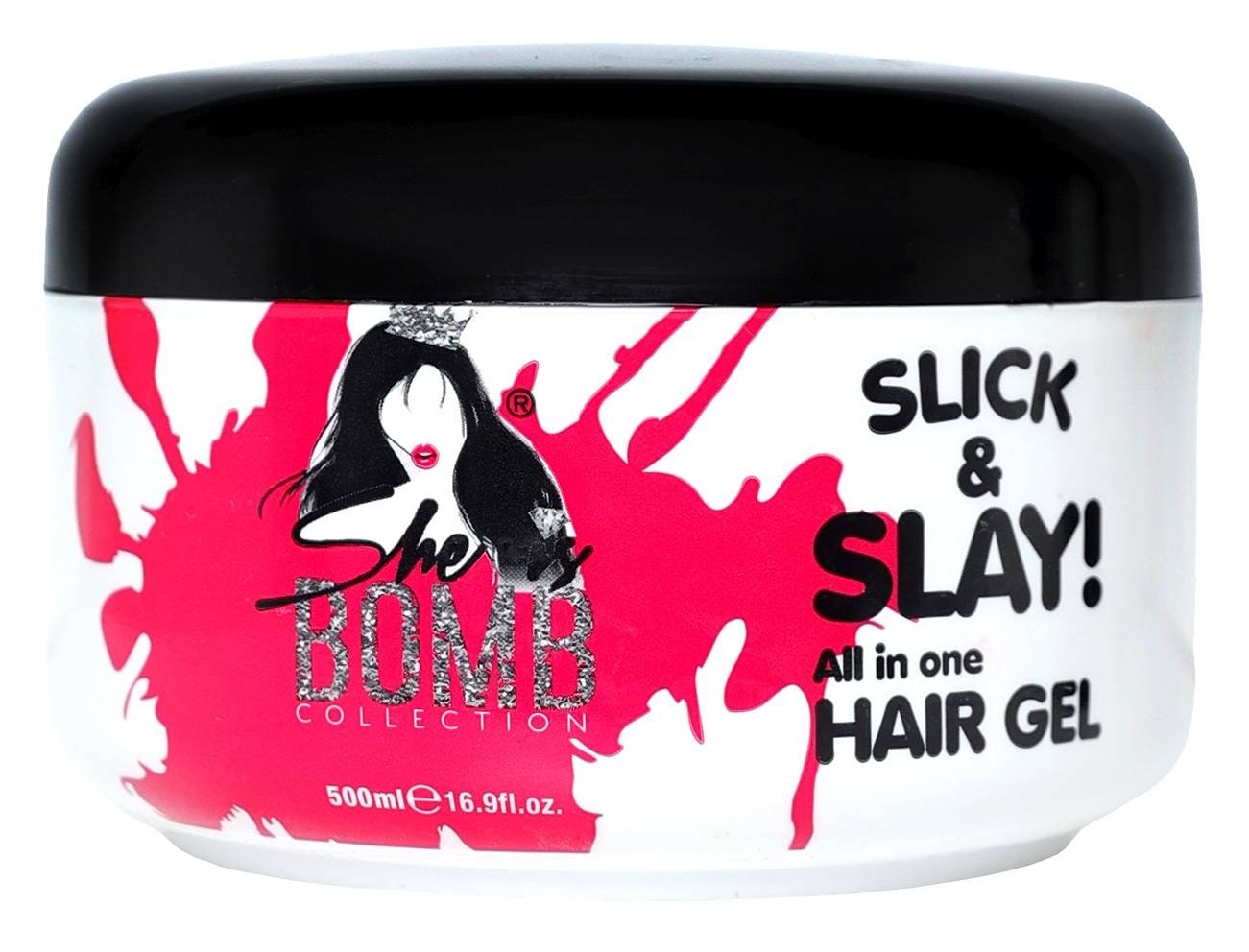 SHE IS BOMB SLICK & SLAY HAIR GEL 16.9 OZ