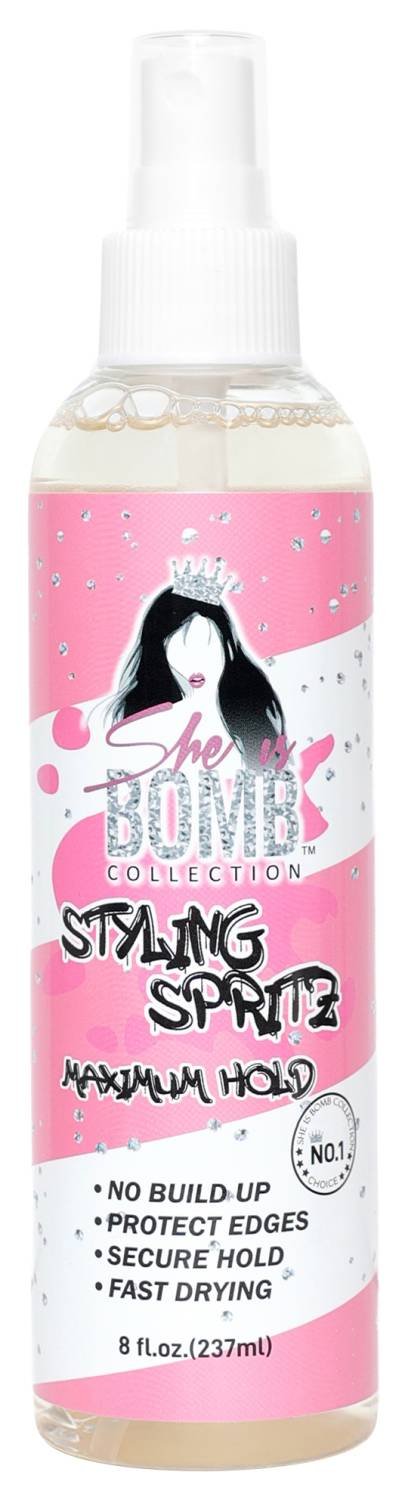 SHE IS BOMB STYLING SPRITZ MAXIMUM HOLD 8 OZ