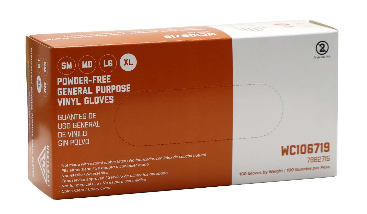 SAFEKO WC VINYL P/FREE GLOVES [X-LARGE]