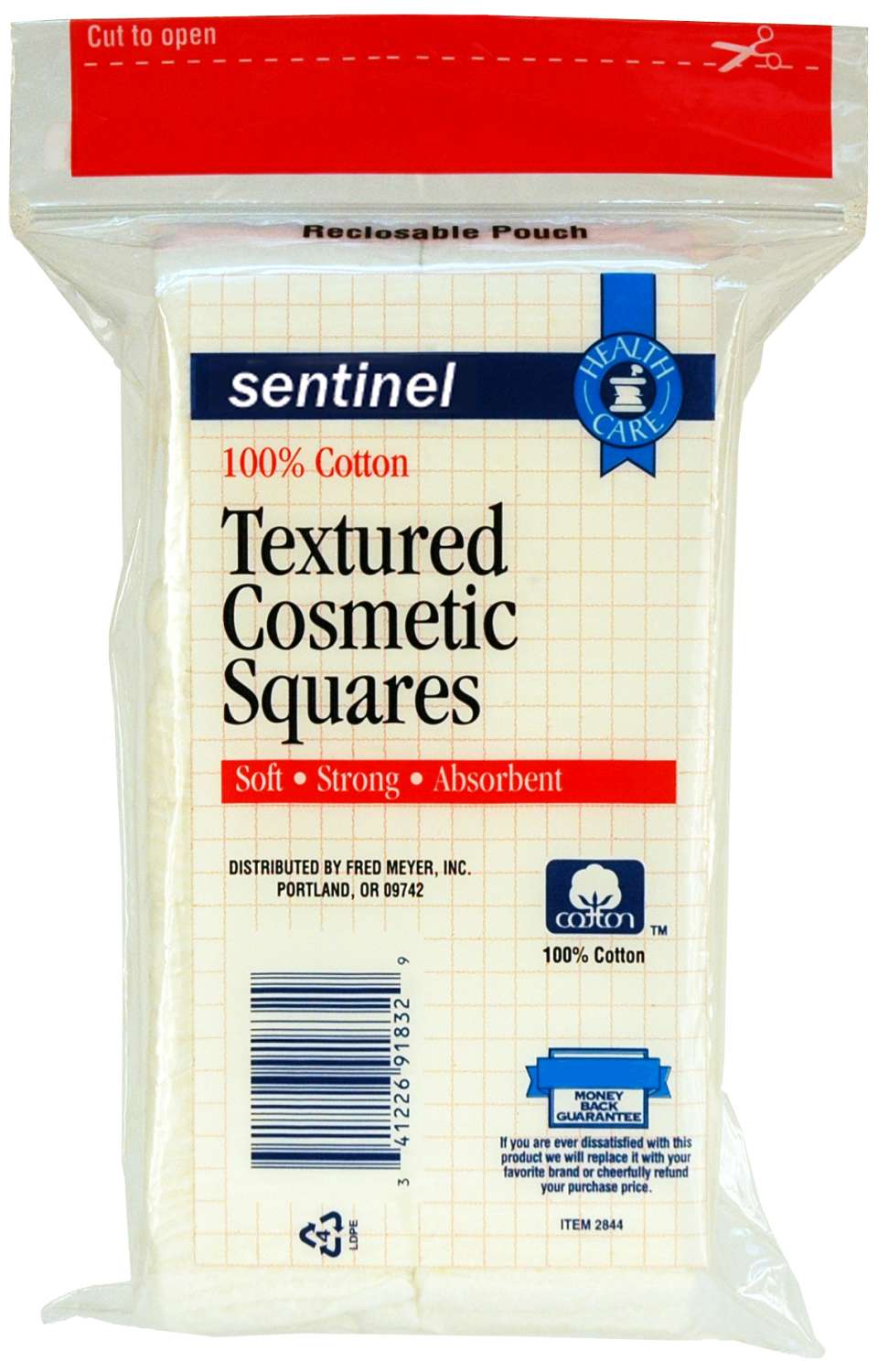 COSMETIC PAD SQUARE 160CT