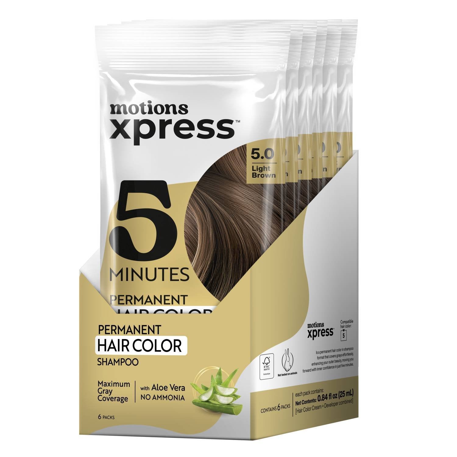 MOTION XPRESS 5.0 LIGHT BROWN 6/DP