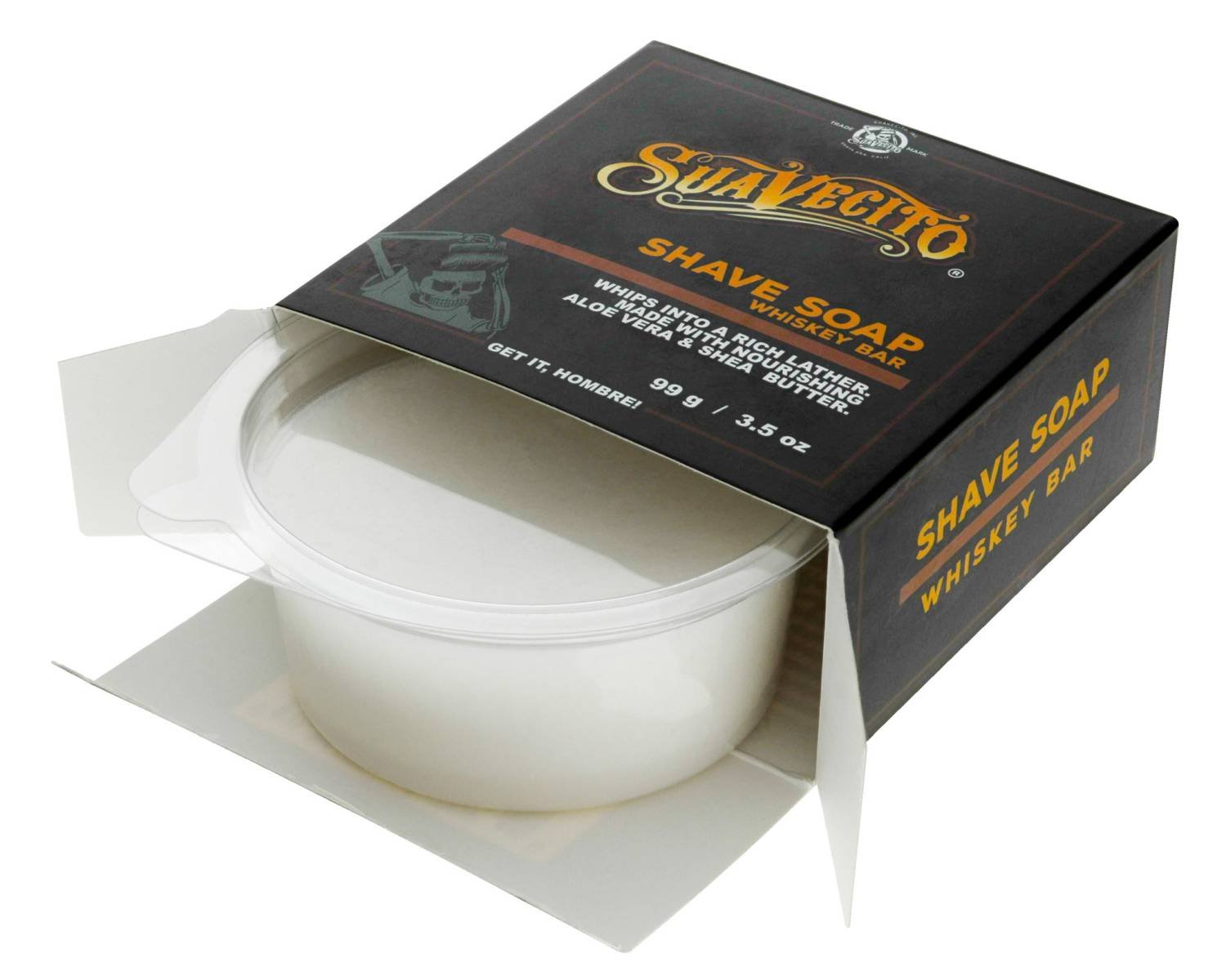 SUAVECITO BAR SHAVE SOAP [WHISKEY] 3.5 OZ