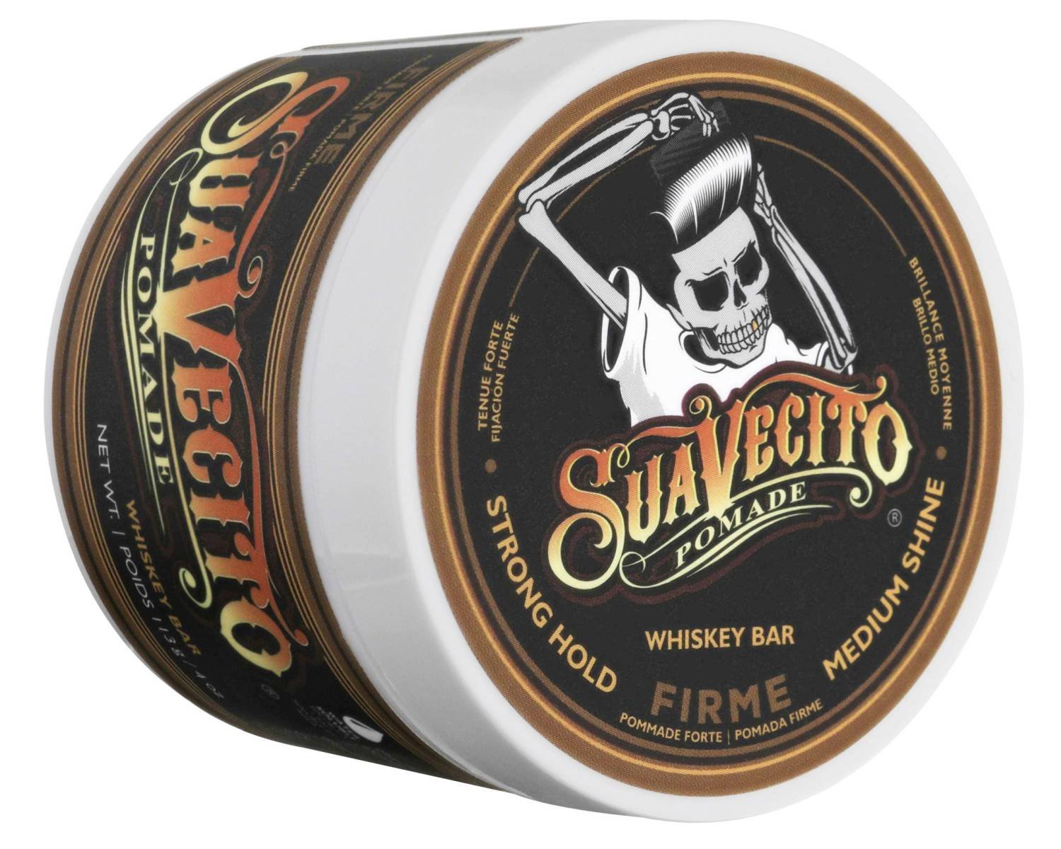 SUAVECITO STRONG HOLD POMADE [WHISKEY] 4 OZ