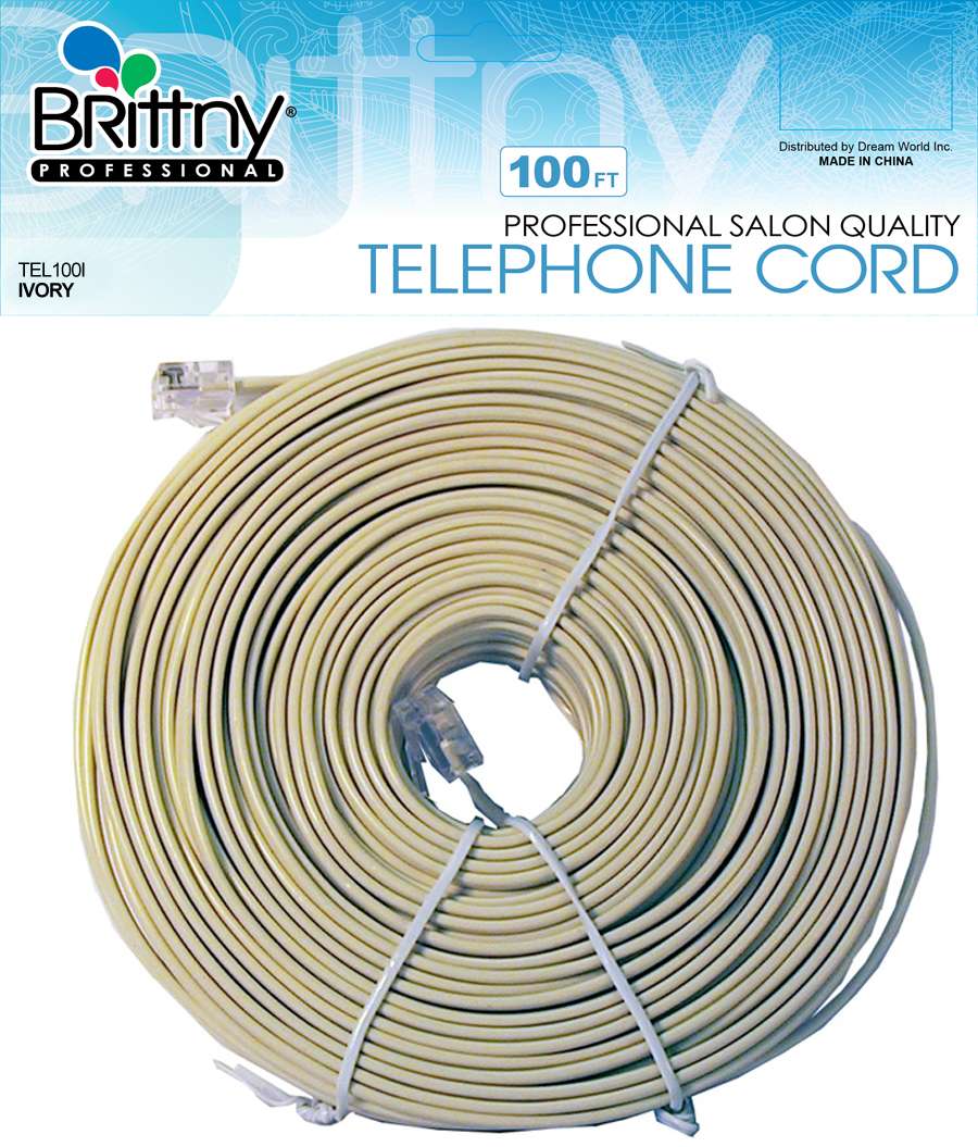 BR PHONE CORD 100FT [IVORY]