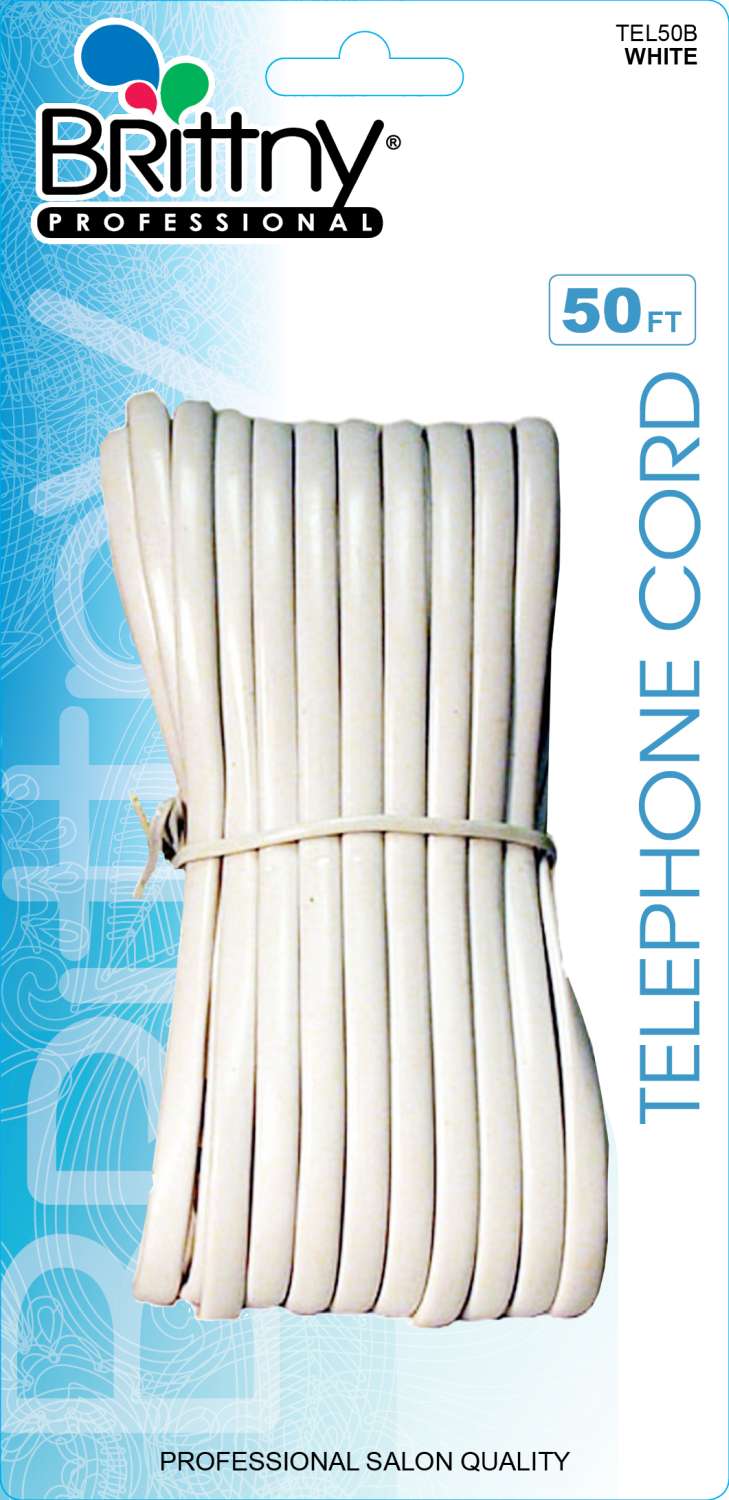 BR PHONE CORD 50FT [WHITE]