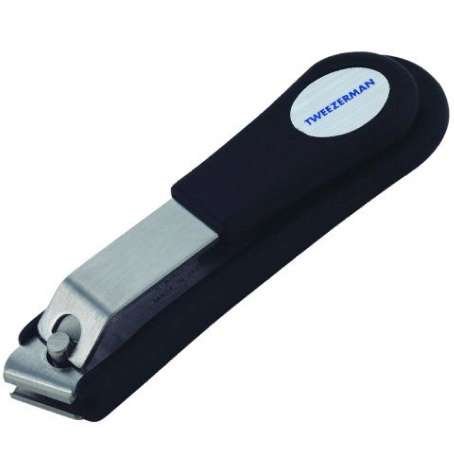 TWEEZERMAN TOENAIL CLIPPER BLK