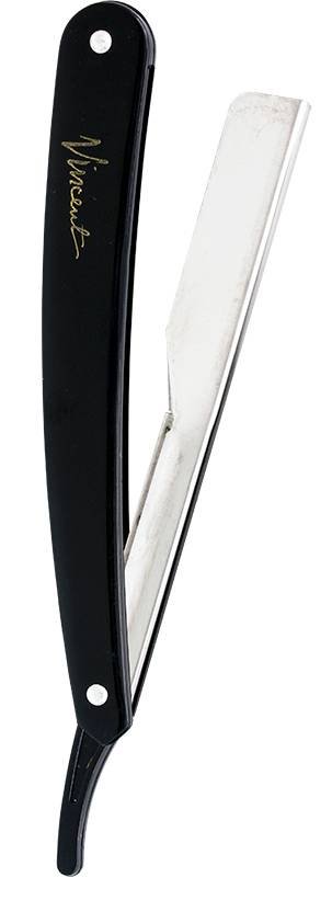 VINCENT RAZOR STRAIGHT BLACK PLASTIC