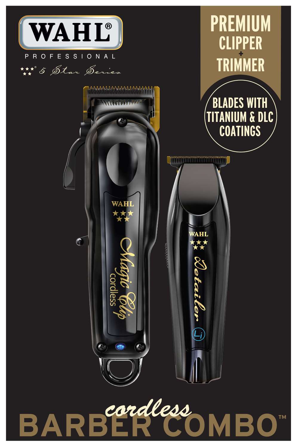 WAHL 5STAR CLIPPER BARBER COMBO CORDLESS