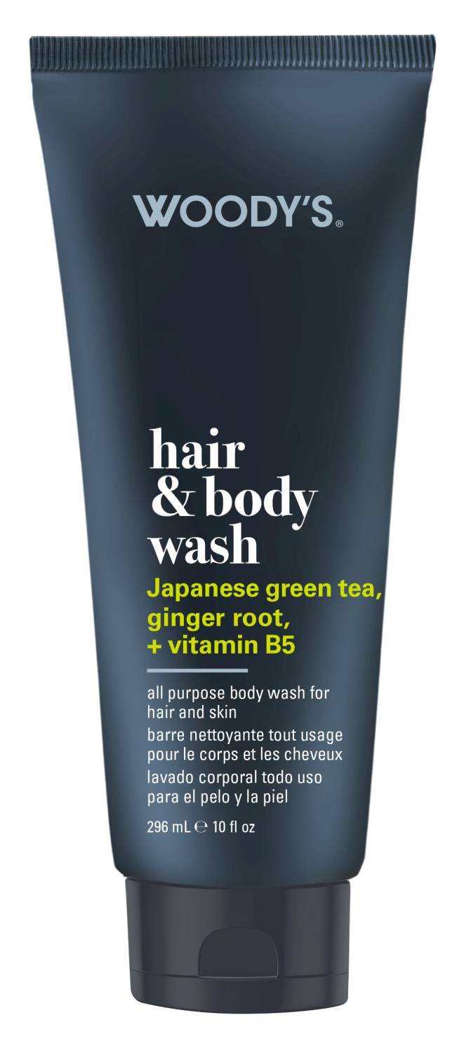 WOODY'S HAIR & BODY WASH 10 OZ