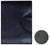 YANAKI CHAIR MAT RECTANGLE BLACK SOLID